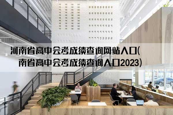 河南省高中会考成绩查询网站入口(河南省高中会考成绩查询入口2023)