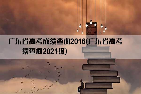 广东省高考成绩查询2016(广东省高考成绩查询2021级)