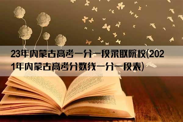 23年内蒙古高考一分一段录取院校(2021年内蒙古高考分数线一分一段表)